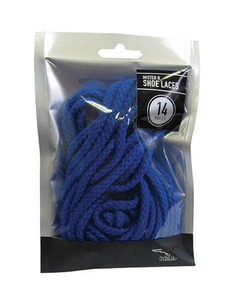 Mister B Boot Laces 20 Hole Blue (8212435665135)