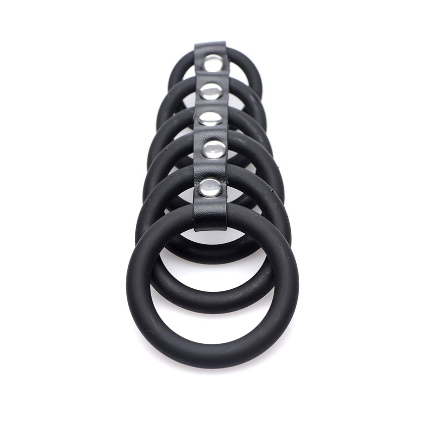 Strict 6 Ring Silicone Chastity Device
