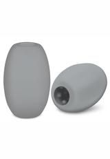 Zolo Mini Double Dome Squeezable Stroker Grey (8124260778223)