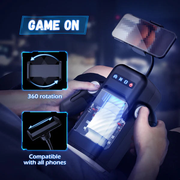 Amovibe Game Cup Automatic Masturbator phone attachment graphic