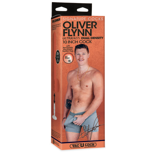 Signature Cocks Oliver Flynn Ultraskyn 10 inch Dildo with Removable Vac-U-Lock Suction Cup