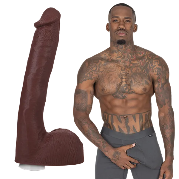 Signature Cocks - Pressure - 10 Inch ULTRASKYN Cock with Removable Vac-U-Lock Suction Cup with model
