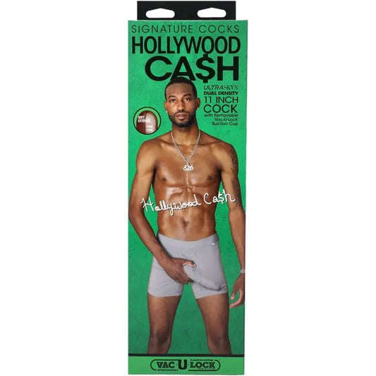 Signature Cocks Hollywood Cash ULTRASKYN Dildo 11" packaging