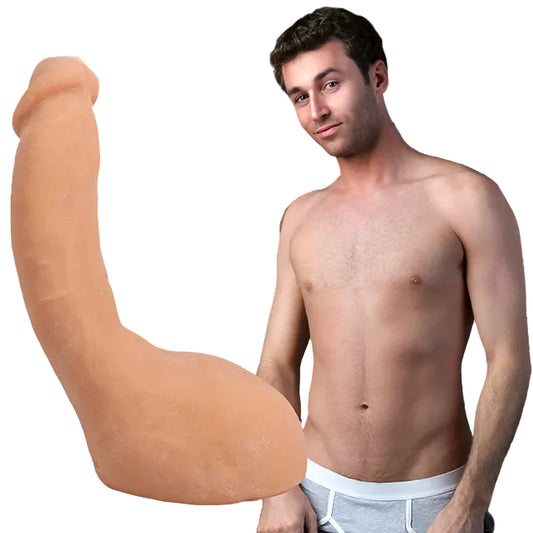 Signature Cocks James Deen ULTRASKYN Cock and Balls 8 inches with model