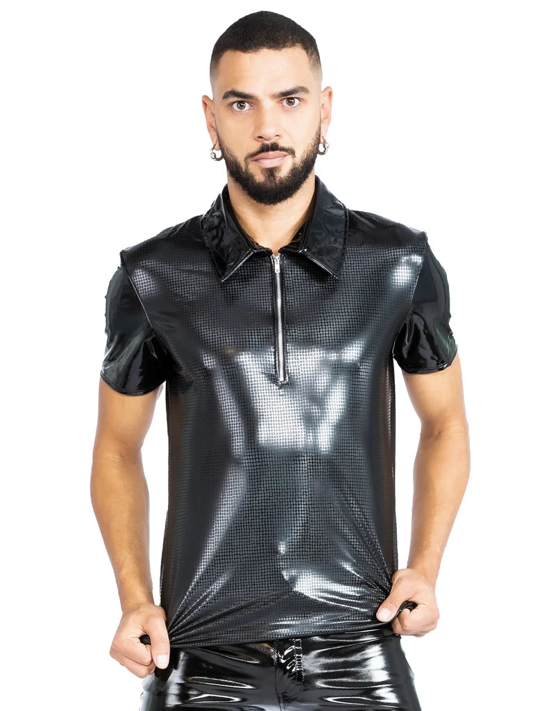 Honour VynX Croc Print Polo Shirt