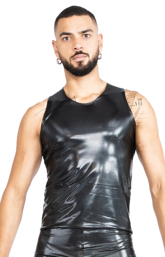 Honour VynX Round Neck Croc Print Vest Top