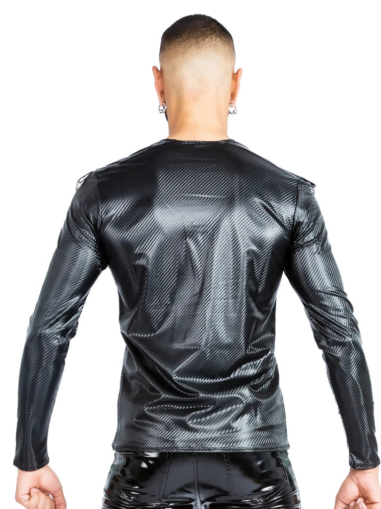 Honour VynX Woven Print Long Sleeve T-shirt