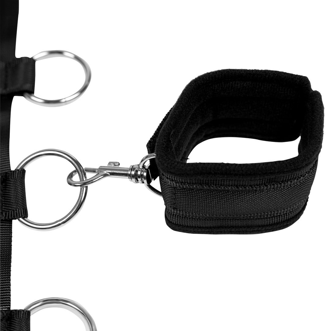 Ouch Restraint Harness with Collar and Hand Cuffs