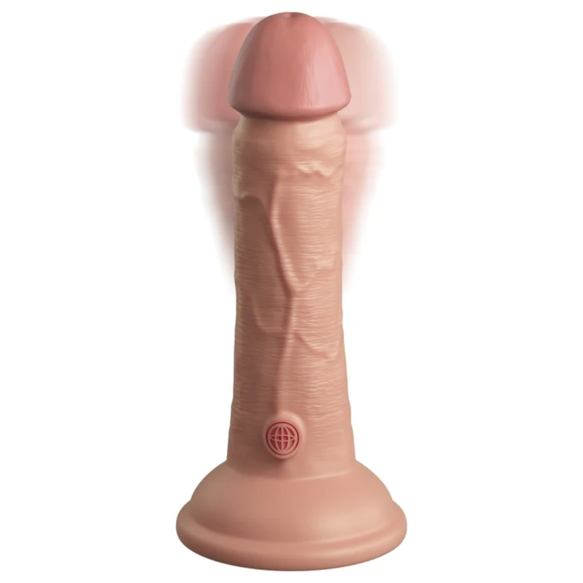 King Cock Elite Vibrating Dual Density Silicone Dildo Pink 6 Inch