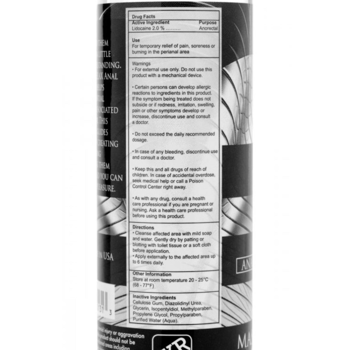 Master Series Ass Relax Desensitizing Lubricant 4.25oz.