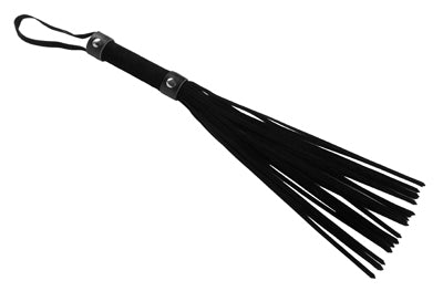 Strict Short Suede Flogger Black (8251369226479)