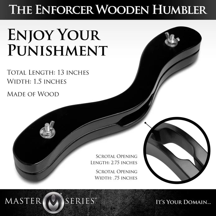 Master Series Enforcer Black Wooden Humbler