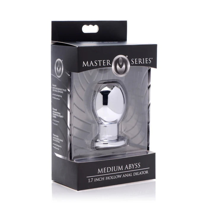 Master Series Abyss Hollow Anal Dilator Plug 1.7 inch Medium