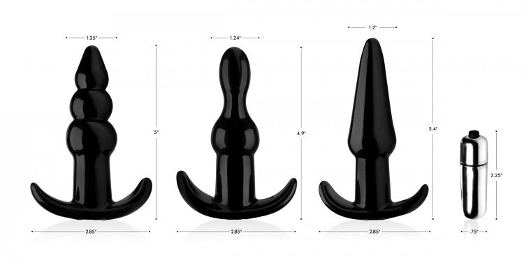 Frisky Thrill Trio Anal Plug Set