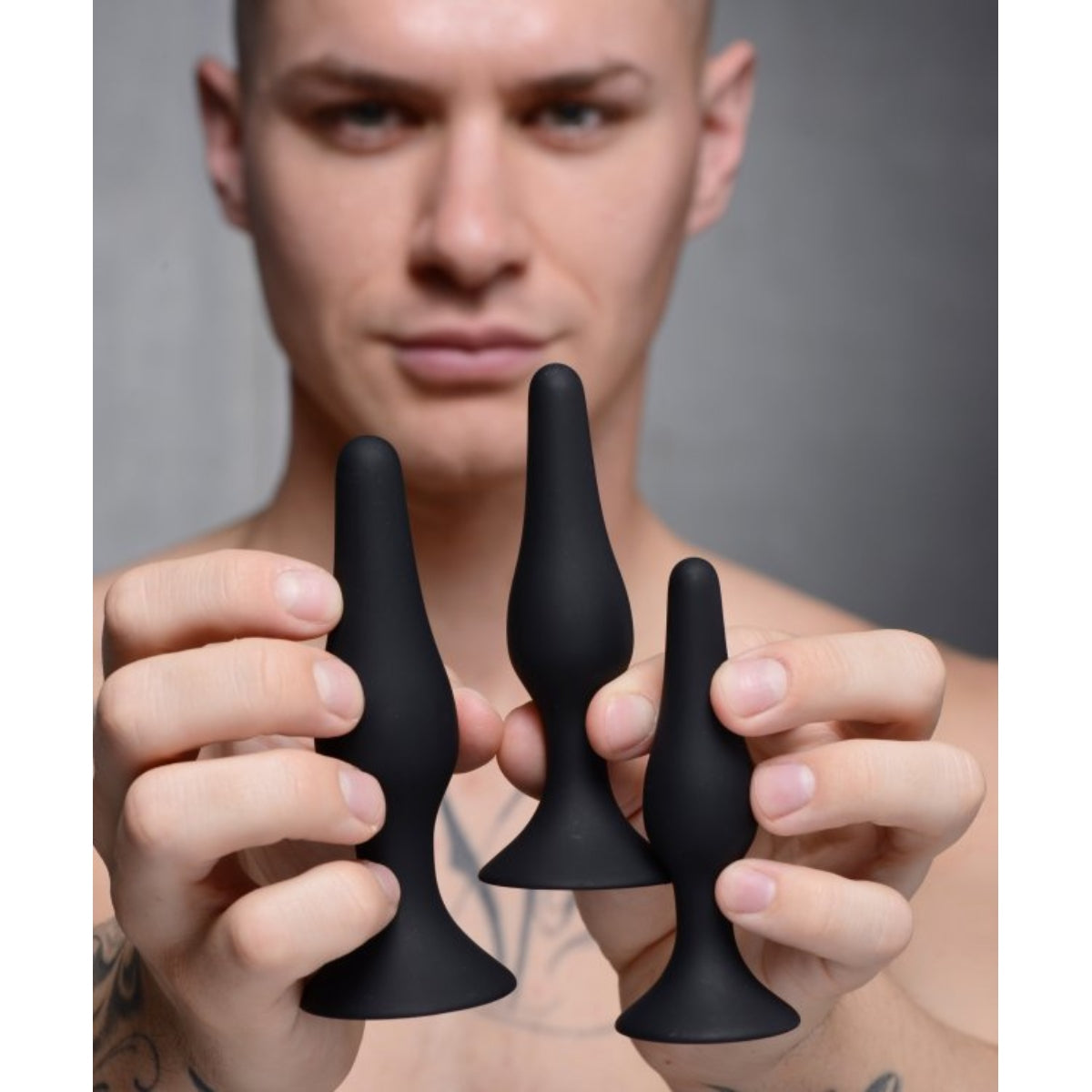 Master Series Triple Spire Tapered Silicone Anal Trainer Set