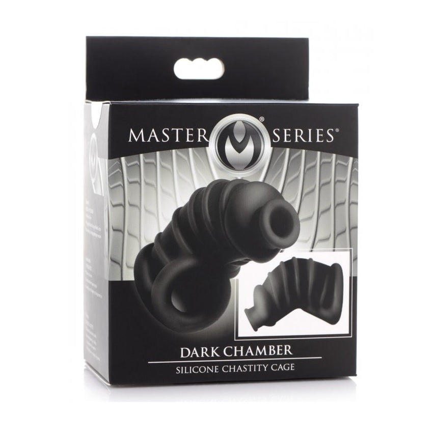 Dark Chamber Silicone Chastity Cage (8073692119279)