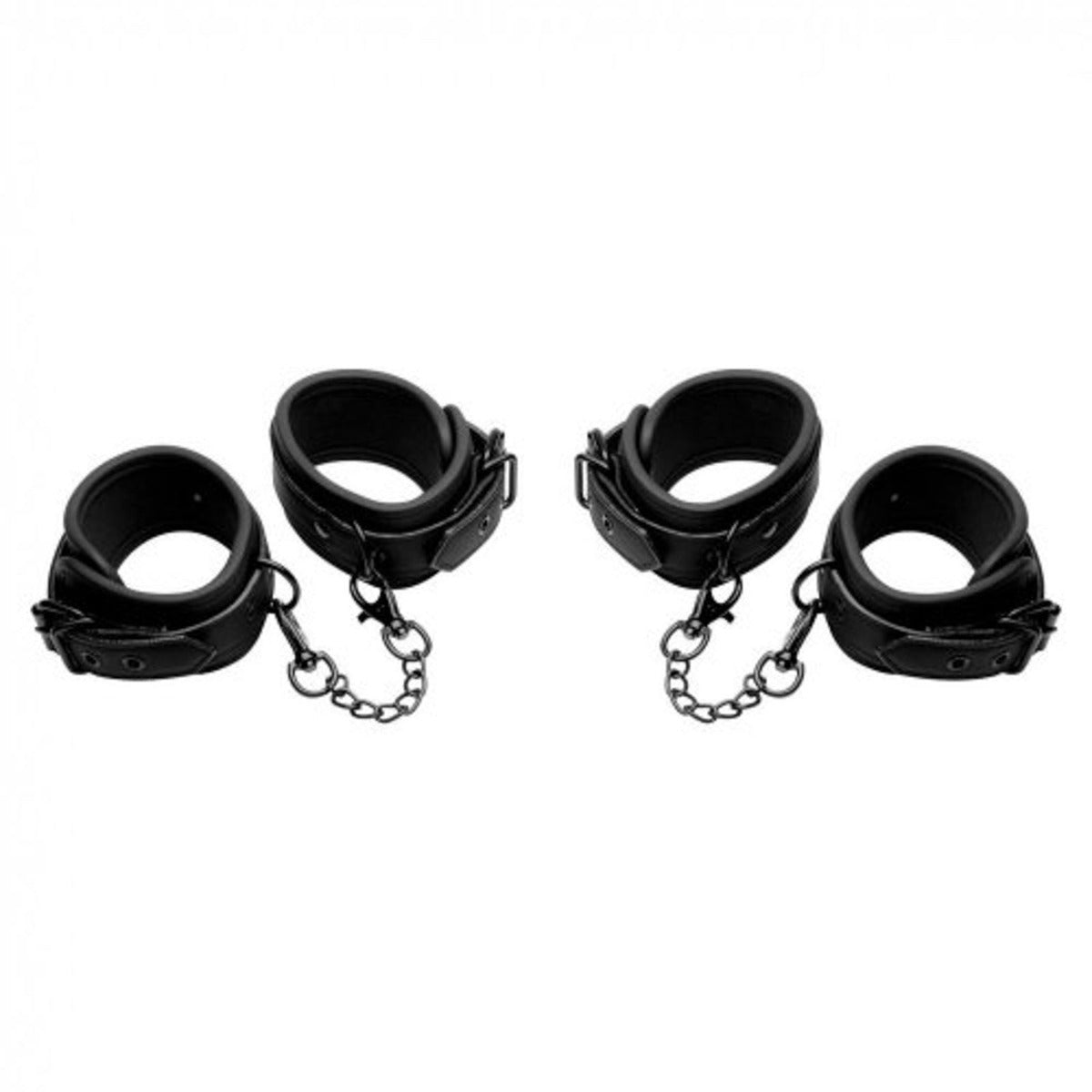 Master Series Kinky Comfort Wrist & Ankle Cuff Set Black