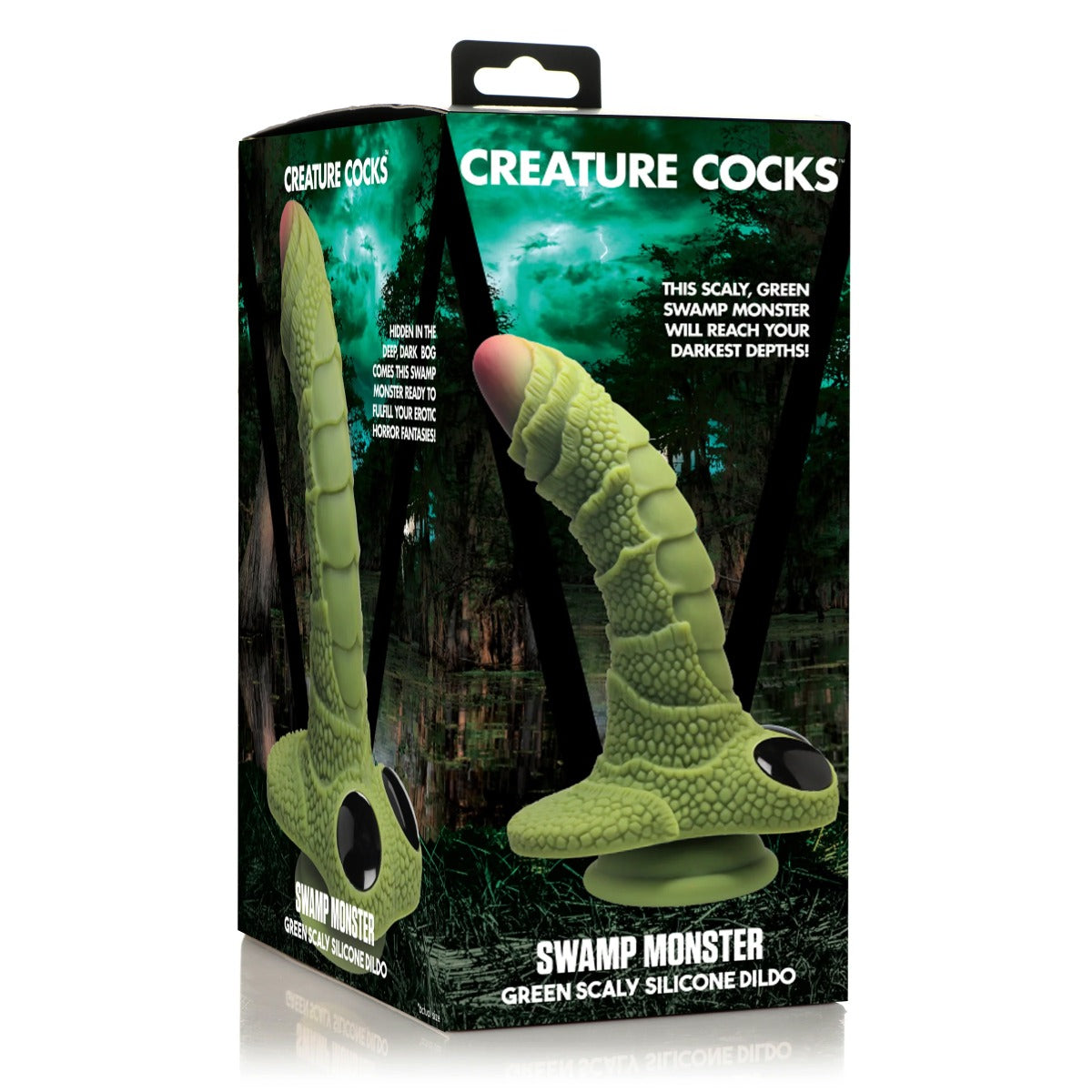 Creature Cocks Swamp Monster Scaly Silicone Dildo (8158856151279)