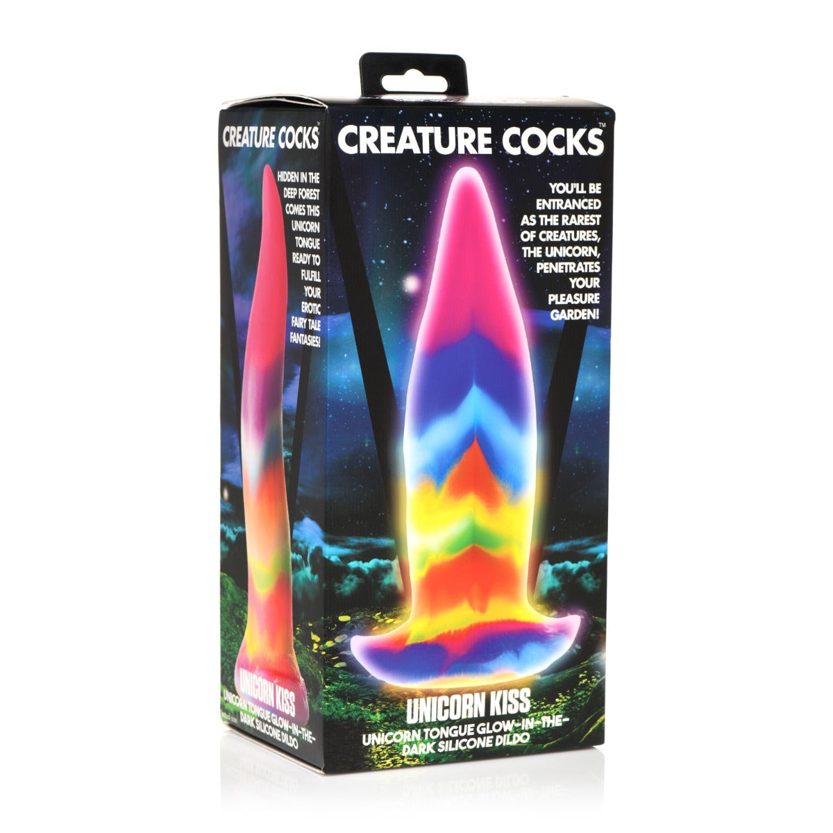 Unicorn Tongue Glow-in-the-Dark Silicone Dildo (8071494369519)