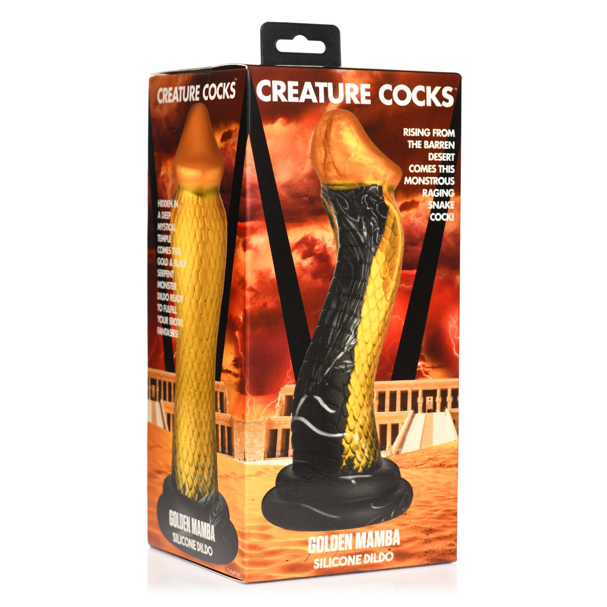 Creature Cocks Golden Snake Silicone Dildo (8274307383535)