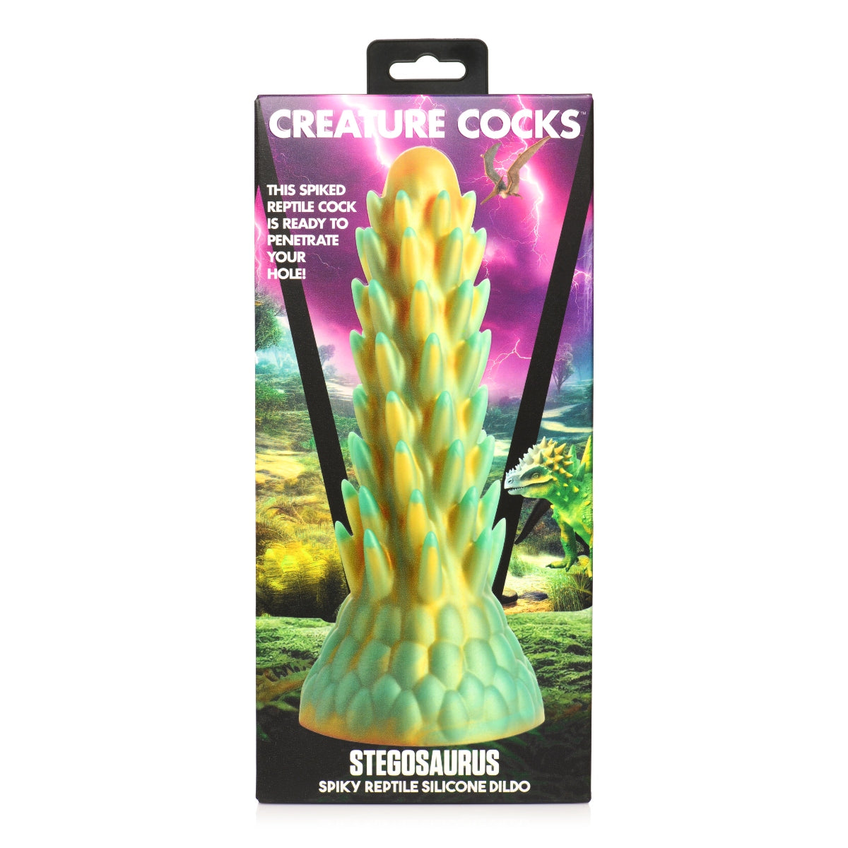 Creature Cocks Stegosaurus Spiky Reptile Silicone Dildo (8274321211631)