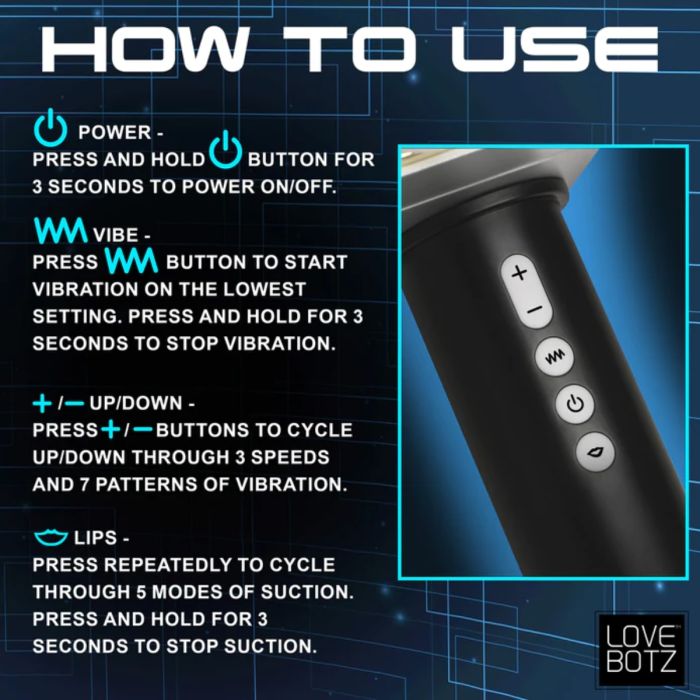 Lovebotz Thunder Stroker Sucking Masturbator