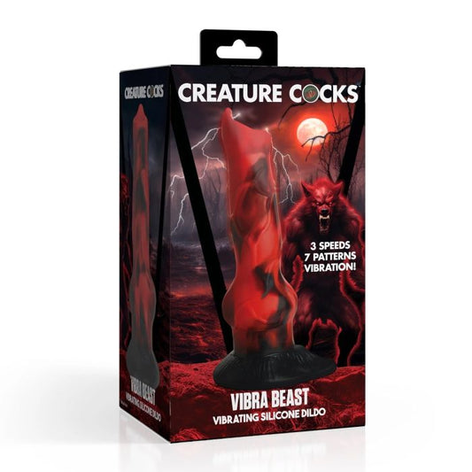 Creature Cocks Vibra Beast Vibrating Silicone Dildo