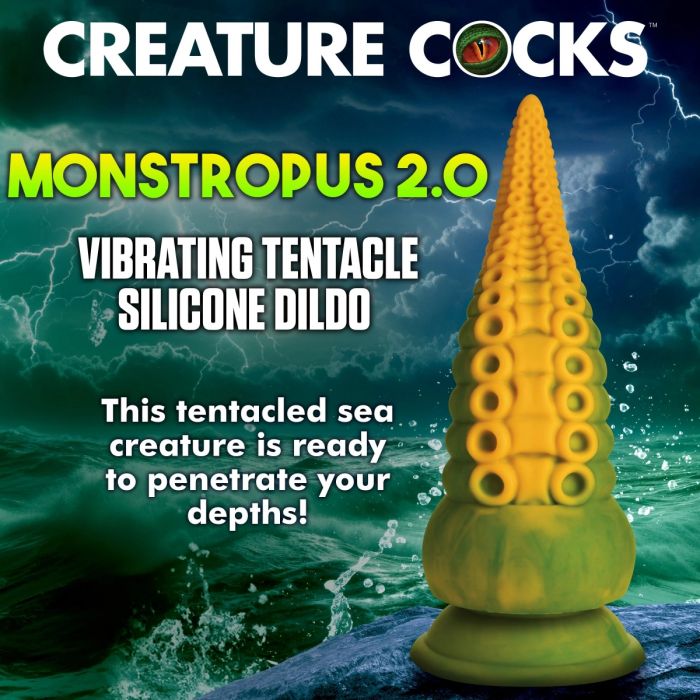 Creature Cocks Monstropus 2.0 Vibrating Tentacle Silicone Dildo