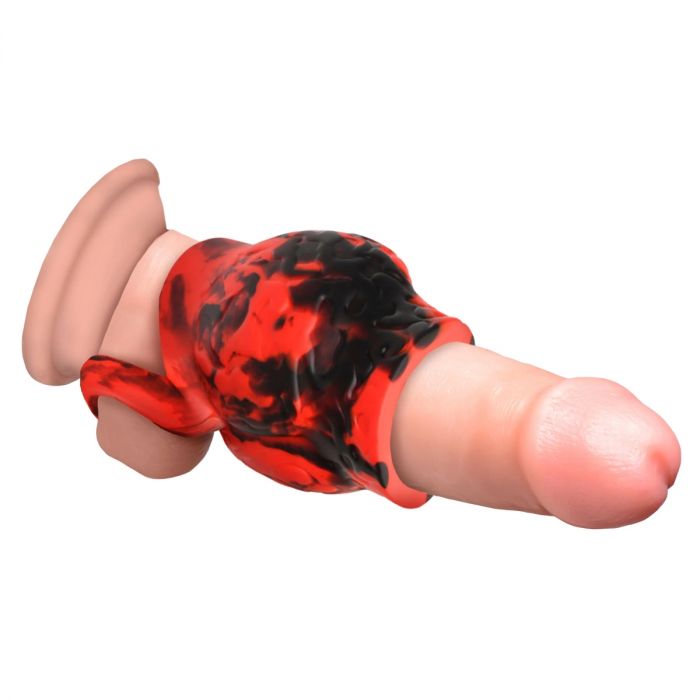 Creature Cocks Hell Hound Silicone Girth Enhancer With Ball Strap Medium