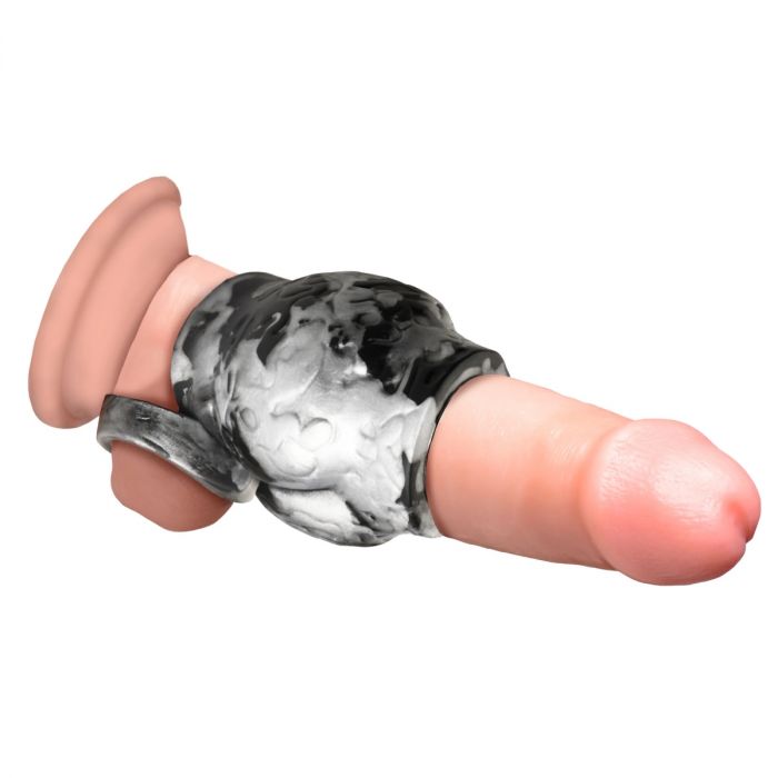 Creature Cocks Night Prowler Silicone Girth Enhancer with Ball Strap Large