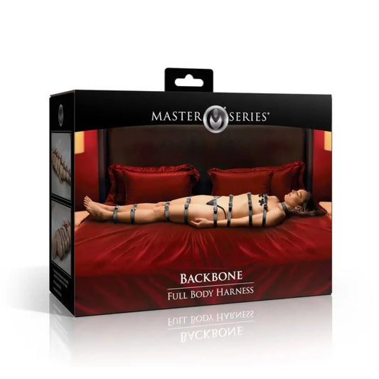 Master Series Backbone Full Body Harness bondage restraint system box front AH739