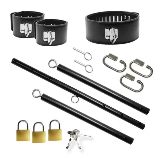 Master Series Dominion Bar components collar wrist cuffs bar sections padlocks carabiners