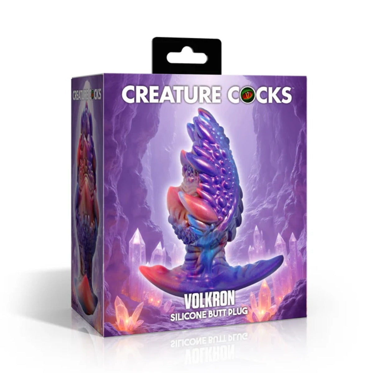 Creature Cocks Volkron Silicone Butt Plug packaging