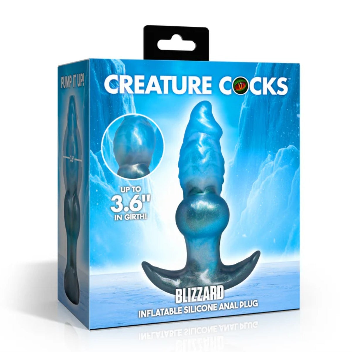 Creature Cocks Blizzard Inflatable Silicone Anal Plug