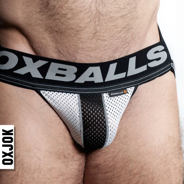 Oxballs Airmesh Swagger Jock Strap Ice White