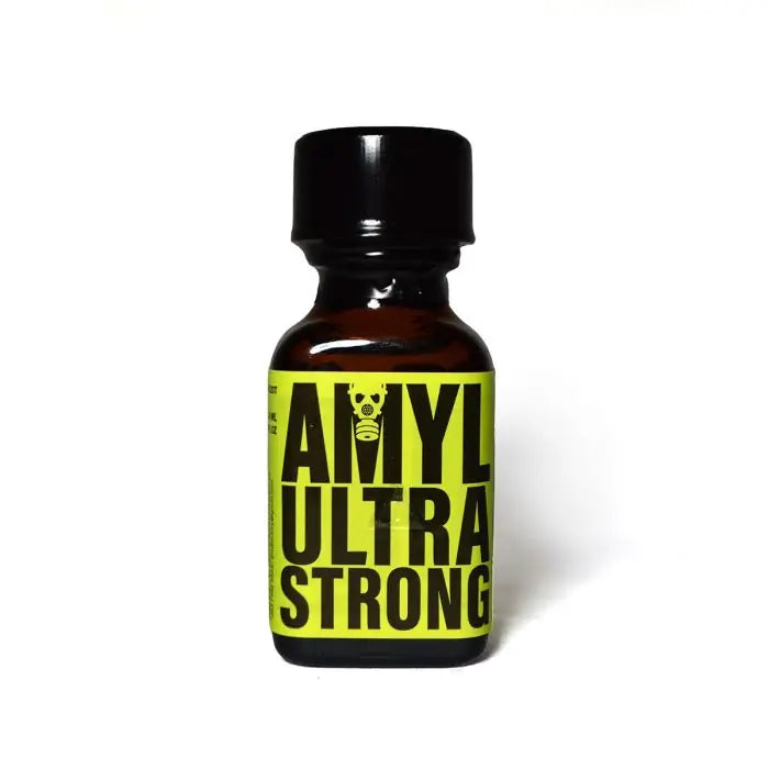 Bottle of Amyl Ultra Strong 24ml on a white background