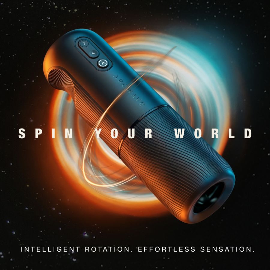 Arcwave Orbit Rotating Male Masturbator feature graphic featuring the intelligent rotation and effortless sensation.