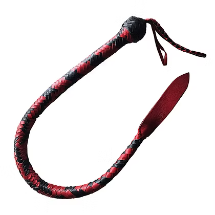 Rouge Leather Devil Tail Whip Black/Red or Red