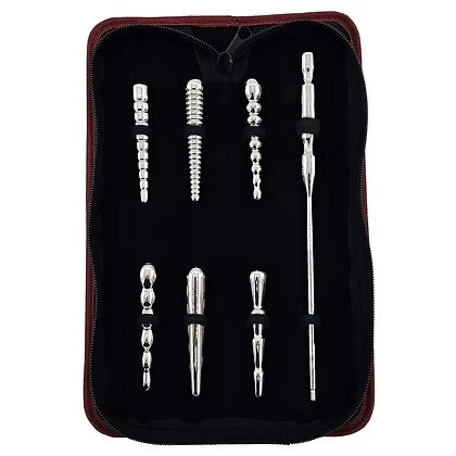 Rouge Stainless Steel Penis Plug Set With Handle