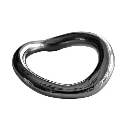 Rouge Ergonomic Stainless Steel Cock Ring 50mm