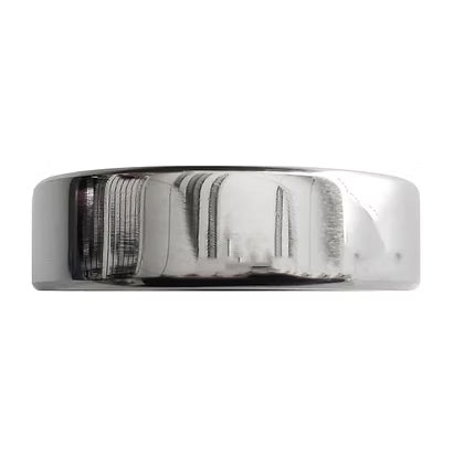 Rouge Stainless Steel Plain Cock Ring 45mm showing 15mm rim