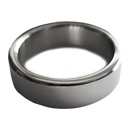 Rouge Stainless Steel Plain Cock Ring 45mm angle view