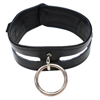 Rouge Leather Fashion Bondage Collar Black or Red