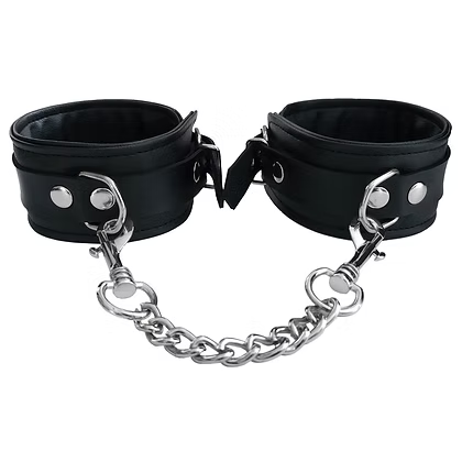 Rouge Vegan Fetish Play Wrist Cuffs Black or Red