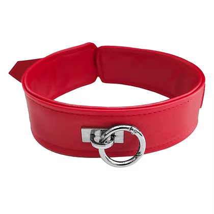 Rouge Vegan Fetish Play Collar Black or Red