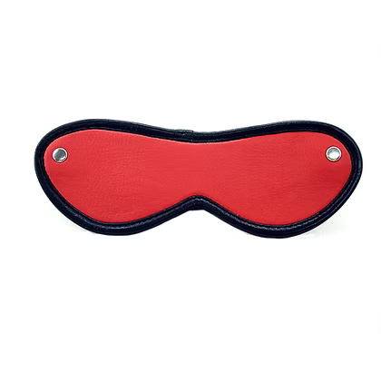 Rouge Leather Blindfold Red