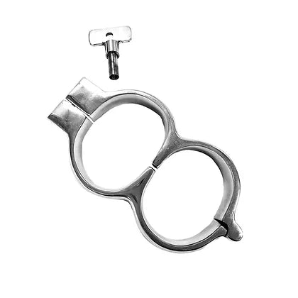 Rouge Lockable Steel Wrist Cuffs