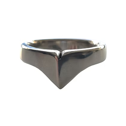 Rouge Stainless Steel Taj Cock Ring 32mm front view