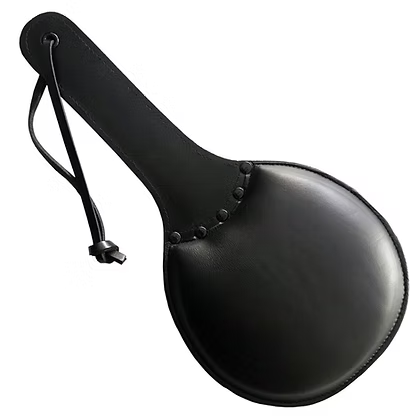 Rouge Leather Padded Ping Pong Paddle Black or Black/Red