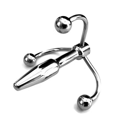 Rouge Stainless Steel Crown Penis Plug side view